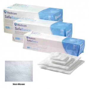 MEDICOM Safebasic Non-Woven Gauze 10cm X 10cm (200)