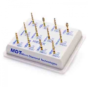 MDT Gold Twister Diamond Bur Kit (12)
