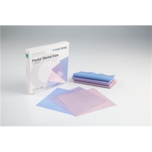 FIESTA Dental Dam Latex Thin Assorted Colours 6x6