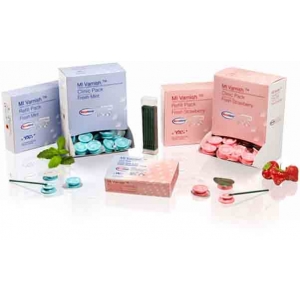 GC MI Varnish Strawberry Clinic Pack Single Dose (100 X 0.4ml & 100 Brushes)