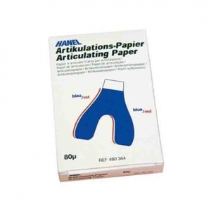 HANEL Horseshoe Blue/Red Articulating Paper 80um (72)