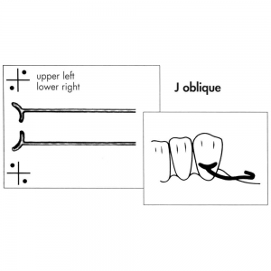 SCHEU J OBLIQUE CLASPS 0.9MM (10)