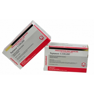 Septodont Septanest 4% (articaine) 2.2ml 1:100000 Gold (100)
