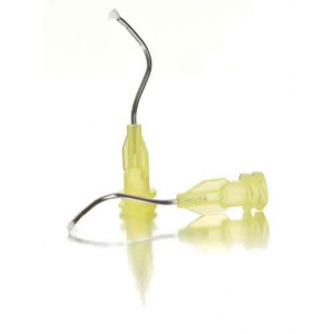 ULTRADENT Metal Dento Infusor Tips Yellow (100) 1.06mm 19G