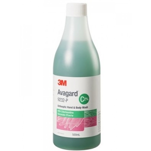 3M AVAGARD Antiseptic Hand & Body Wash 500ml - Green