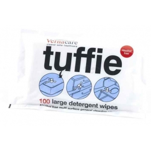 TUFFIE Detergent Wipes FLAT PACK Carton (12X100)