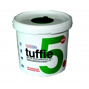 TUFFIE 5 Sanitising Wipes TUB (225)