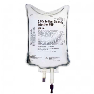 BAXTER SODIUM CHLORIDE 0.9% IV Infusion 500ml Viaflex Bag AHB1323