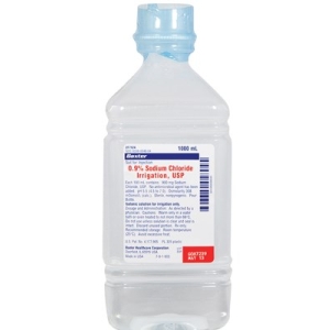 BAXTER Sodium Chloride 0.9% Irrigation 1000ml Steripour Bottle AHF7124