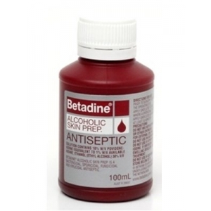 BETADINE ALCOHOL SKIN PREP 100ML