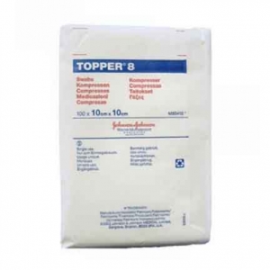 TOPPER 8 Gauze 10X10cm (100) Non-Sterile Non-Woven