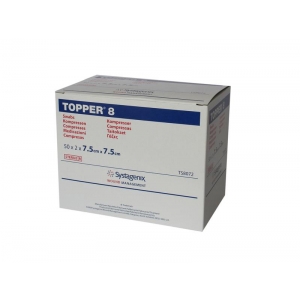 TOPPER 8 Gauze Sterile 7.5cm (50 x 2)