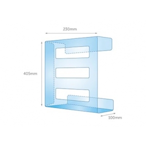 Pharmatex Acrylic Glove Dispenser - 3 Tier