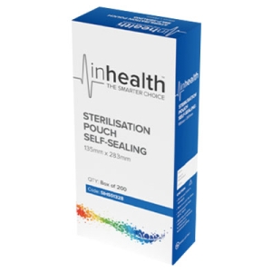 INHEALTH Sterilisation Pouch 135x283mm (200)
