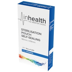 INHEALTH Sterilisation Pouch 190x358mm (200)