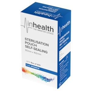 INHEALTH Sterilisation Pouch 90x162mm (200)