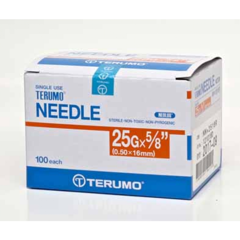 Terumo Needle - Orange - 25g x 1 inch (Single)