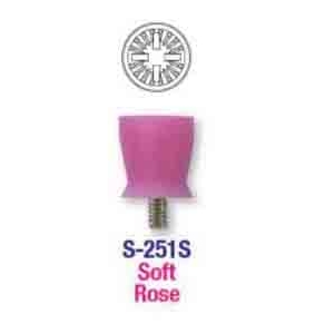 PREMIUM Turbo Prophy Cups Rose Non-Latex Screw-in (100) T-221