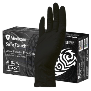 Safetouch Ultimate Black Latex Powder Free