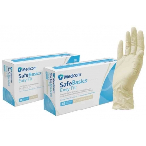 MEDICOM SafeBasics Small Latex Glove (100) Powder Free