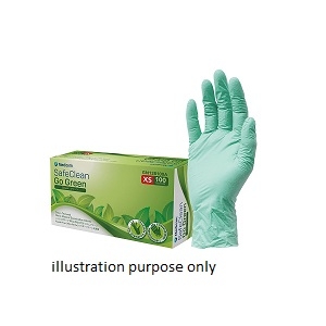 SAFECLEAN Go-Green Nitrile Glove Small (100) Biodegradable