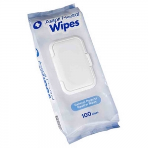 ECOLAB Asepti Neutral Detergent General Purpose Wipes (100) Soft Pack