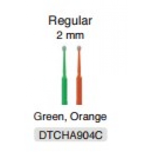 DENTICARE Regular Micro Applicator (400) Green/Orange - NLA