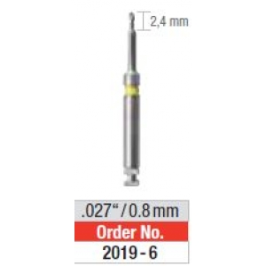 EDENTA Retopin Yellow 0.8mm Drills (6)