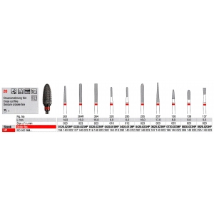 EDENTA TC Cutter 0120-023 X-Cut HP (1) Fine Red Band