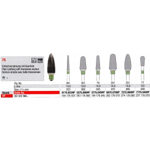 EDENTA TC CUTTER 0175-023 Plain Toothing Cut HP (1) 