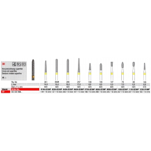 EDENTA TC CUTTER 1230-016 X-CUT HP (1) Super Fine Yellow Band