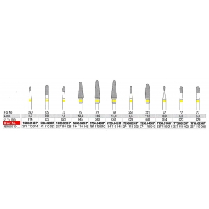 EDENTA TC CUTTER 1730-023 X-CUT HP (1) Super Fine Yellow Band