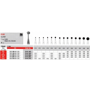 EDENTA TC ALLPORT FGXL C141-316-018 (3) Surgical Bur