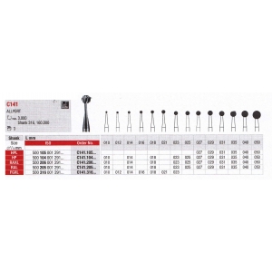 EDENTA TC ALLPORT HP C141-104-018 (3) Surgical Bur