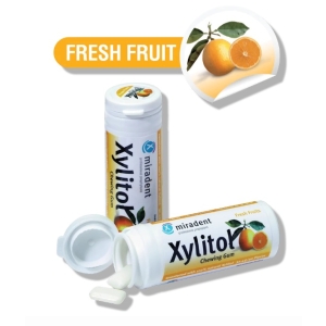Miradent Xylitol Chewing Gum Fresh Fruit 30/pcs Tube