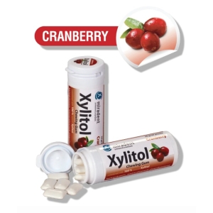 Miradent Xylitol Chewing Gum Cranberry 30/pcs Tube