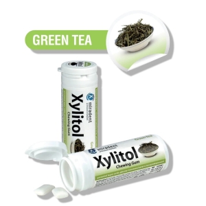 Miradent Xylitol Chewing Gum Green Tea 30/pcs Tube