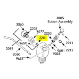 DCI Triplex Syringe Head O-Rings (12) PN 2201