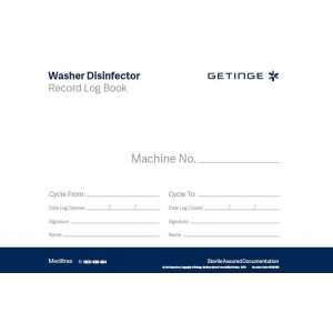 GETINGE MEDITRAX Washer Disinfector Record Log Book