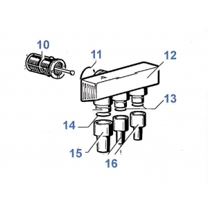 CATTANI HOSE CONNECTOR SMALL (11MM) GREY