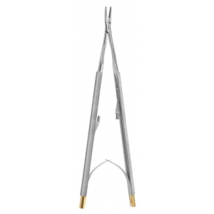 CORICAMA Needle Holder Barraquer Curved 160MM T.C.