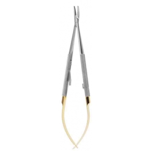 CORICAMA Needle Holder Castroviejo Curved TC 140MM