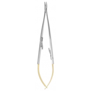 CORICAMA Needle Holder Castroviejo Curved 180MM