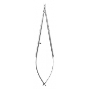 CORICAMA Scissor Flat Handle Micro Surgical Curved 155mm