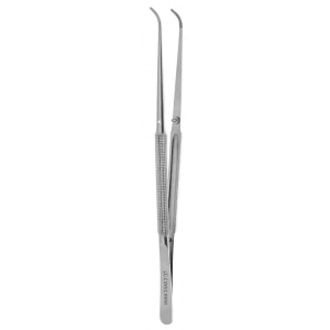 CORICAMA Tweezer Round Curved Serrated 175MM