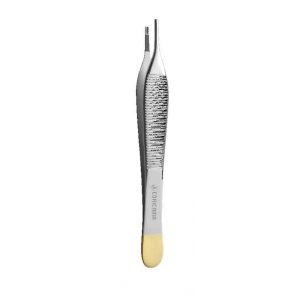 CORICAMA Tweezer Adson-Brown Serrated Grooved TC 120MM