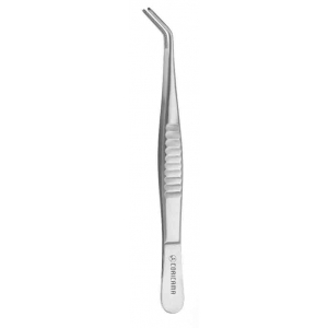 CORICAMA Tweezer De Bakey Atruma Grooved Curved 150MM