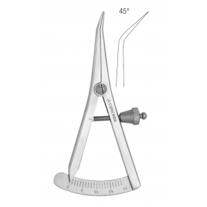 CORICAMA Caliper Castroviejo Curved 85mm 0-20mm