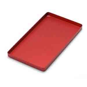 CORICAMA Tray Small Aluminium Red