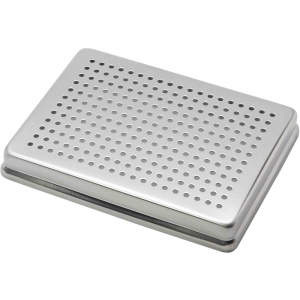 CORICAMA Tray Small Perforated Lid Stainless Steel